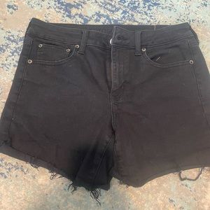 EUC American black high waist next level stretch shorts